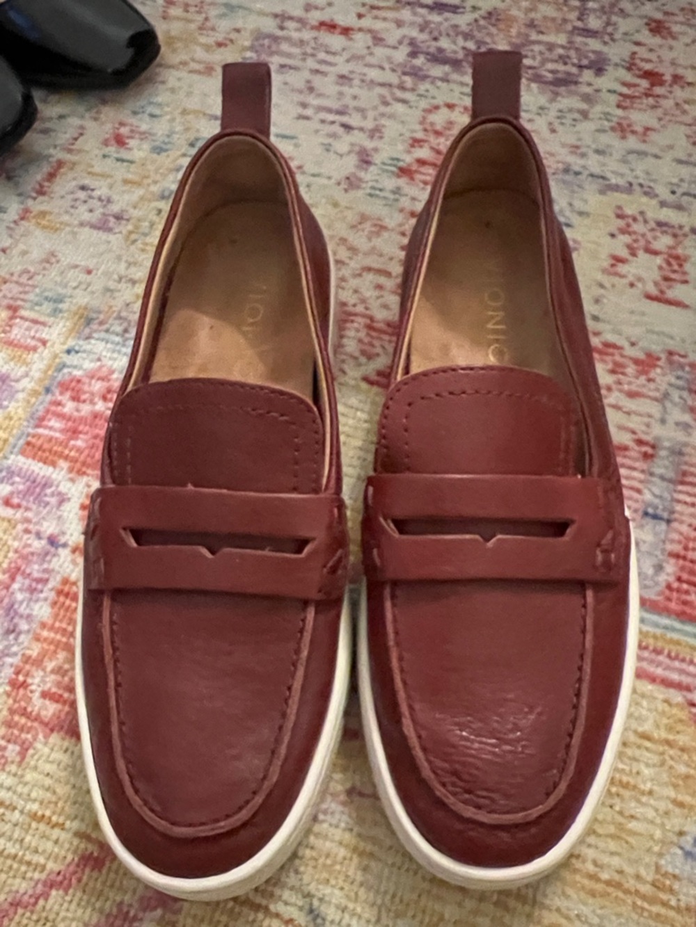 Vionic Women's Burgundy Slip-On Penny Loafers